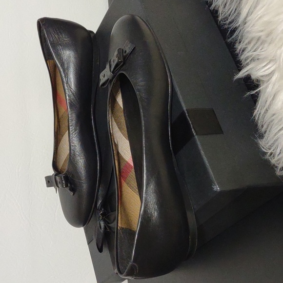 Burberry Black Flats Bow Detail size EU 35 - Picture 5 of 15